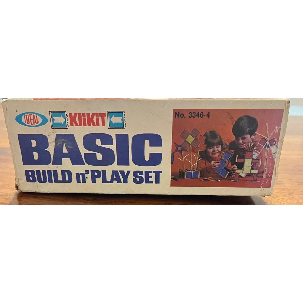 Ideal KliKit Basic Build n‎ Play Set Building Toy Vintage 1960s